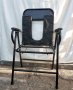 Продавам Комбиниран стол за тоалет и баня, кожен, черен, снимка 6