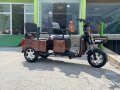 NEW Електрическа Двуместна Триколка CARGO LUX 1500W-1000W/48V/20Ah - Кафяв Металик