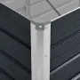 vidaXL Градинска висока леха антрацит 100x40x45 см поцинкована стомана, снимка 6