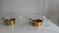 Комплект от две чаши с подстакани на немската марка Kassack.  , снимка 4
