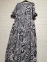 ДЪЛГА СТРАХОТНА ЧЕРНО БЯЛА РОКЛЯ 2XL-3XL, снимка 5