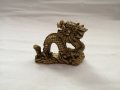 Сувенир малка статуетка китайски дракон в бронзов цвят , снимка 3