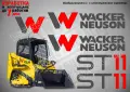 WACKER NEUSON строителна техника и механизация стикери, снимка 16
