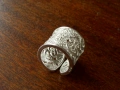 Посребрен дамски пръстен, снимка 1