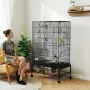 Клетка за птици PawHut, включваща кацалки, играчки за птици, снимка 2