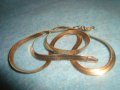 ПОЗЛАТЕН СТОМАНЕН ЛЕНТОВИДЕН ЛАНЕЦ РЕТРО НЕЖНА ЗДРАВА АРТ ДЕКО ПЛЕТКА 26822, снимка 13