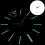 3D Стенен светещ модерен часовник - BLACK, Home Decor Clock 3D, DC-162, снимка 1