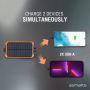 Соларна външна батерия с динамо и 2xUSB-A изхода от 4smarts Solar Rugged, снимка 3
