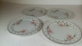 Порцеланови чинийки, рязан порцелан на Изида, 4 бр, снимка 3