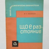 Книга Що е разстояние - Юлий Шрейдер 1966 г. Малка математическа библиотека, снимка 1 - Други - 34661142