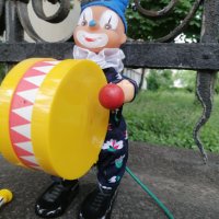 70-те Детска Играчка Клоун механизирана, снимка 2 - Други ценни предмети - 40955859