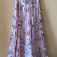 Бална рокля размер М 3D Флорални мотиви , снимка 1 - Рокли - 44572423