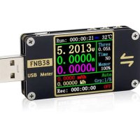 Професионален USB тестер  FNIRSI FNB38.  Българско упътване, снимка 1 - Друга електроника - 42572508