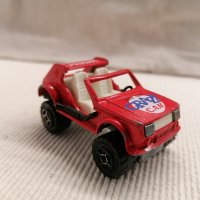 💕🧸Vintage Majorette 4x4 Jeep Crazy Car Red , снимка 2 - Колекции - 44354055