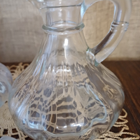 Стари стъклени шишенца за олио и оцет, снимка 4 - Антикварни и старинни предмети - 44838073