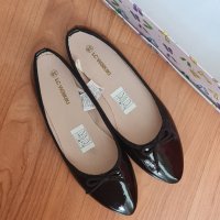 Дамски официални обувки, лачени, тип пантофки, чисто нови, 38 номер, снимка 5 - Дамски елегантни обувки - 41611099
