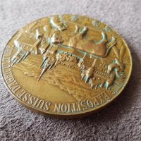 Рядка 1910 бронзова монета Швейцария за селскостопанска култура  , снимка 6 - Нумизматика и бонистика - 41318902