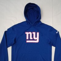 Nike NFL New York Giants Hoodie оригинално горнище M Найк спорт суичър, снимка 2 - Спортни дрехи, екипи - 44157680