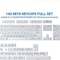 JakeTsai PBT клавишни капачки, 140 клавиша , снимка 8 - Клавиатури и мишки - 41553041