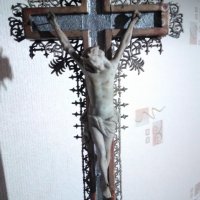 Стара статуя кръст,,РАЗПЯТИЕ", снимка 2 - Антикварни и старинни предмети - 39388287