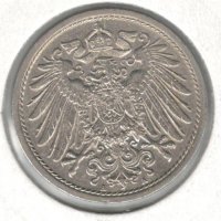 Germany-10 Pfennig-1914 A-KM# 12-Wilhelm II-small shield, снимка 2 - Нумизматика и бонистика - 35748139