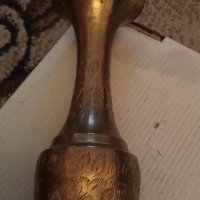 Стара бронзова ваза 24670, снимка 2 - Декорация за дома - 33996311