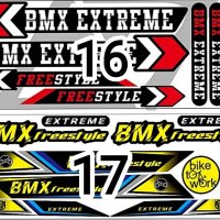 Стикери (Лепенки) за 'BMX' Байкове, снимка 14 - Аксесоари за велосипеди - 41530099