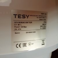 Бойлер Теси 80л.2400w. сухи нагреватели , снимка 2 - Бойлери - 41647796