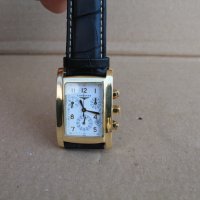 Швейцарски ръчен мъжки часовник "Longines'' хронограф кварц 18 карата , снимка 2 - Мъжки - 40566435
