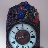 Часовници,стари ръчно изработени-изрисувани,електро механика и метал., снимка 2 - Стенни часовници - 39387411