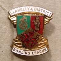 Стара значка на боулинг лигата. Англия. бронз. марк., снимка 2 - Колекции - 42274659