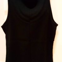 Нов топ Zara, черен с перли, размер L, снимка 10 - Потници - 42206150