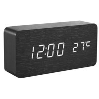 Настолен LED часовник, винтидж, календар, термометър, -10°C до 50°C, снимка 1 - Друга електроника - 42646474