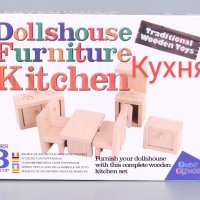 Дървен комплект мебели за кукли и игра, снимка 4 - Играчки за стая - 41994390