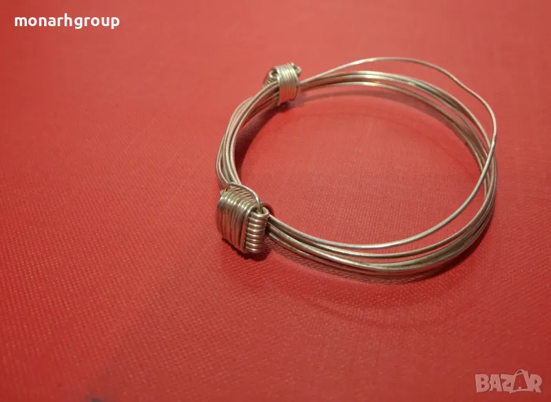 Сребърна гривна, снимка 1