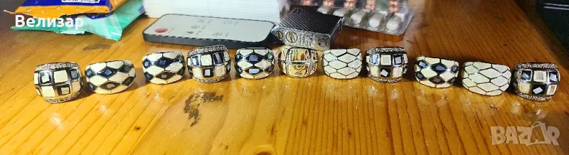 Пръстени стомана и камък , снимка 1