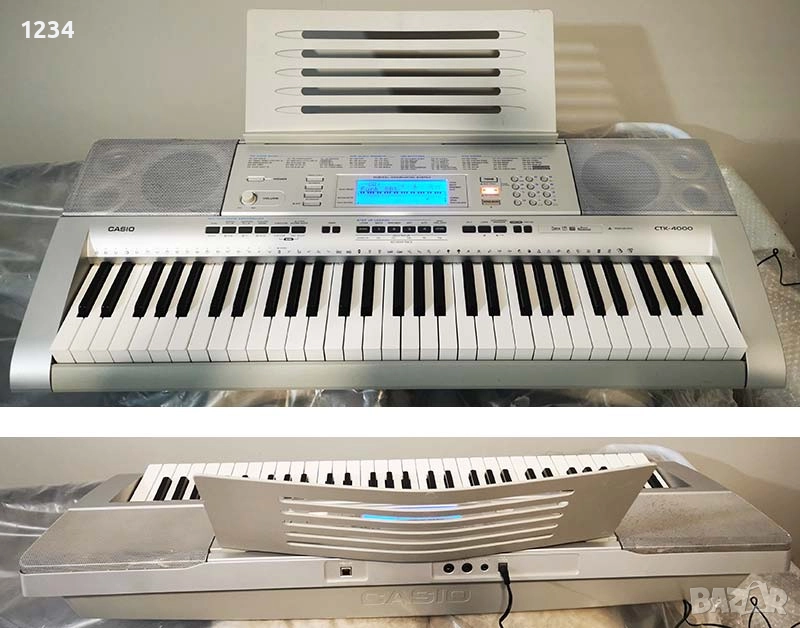 синтезатор клавир CASIO CTK-4000 пиано 5 октави плътни динамични клавиши и USB, снимка 1