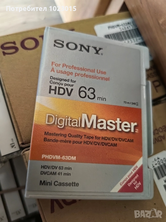 нови видеокасети Sony Digital Master mini dv 63min hdv, снимка 1