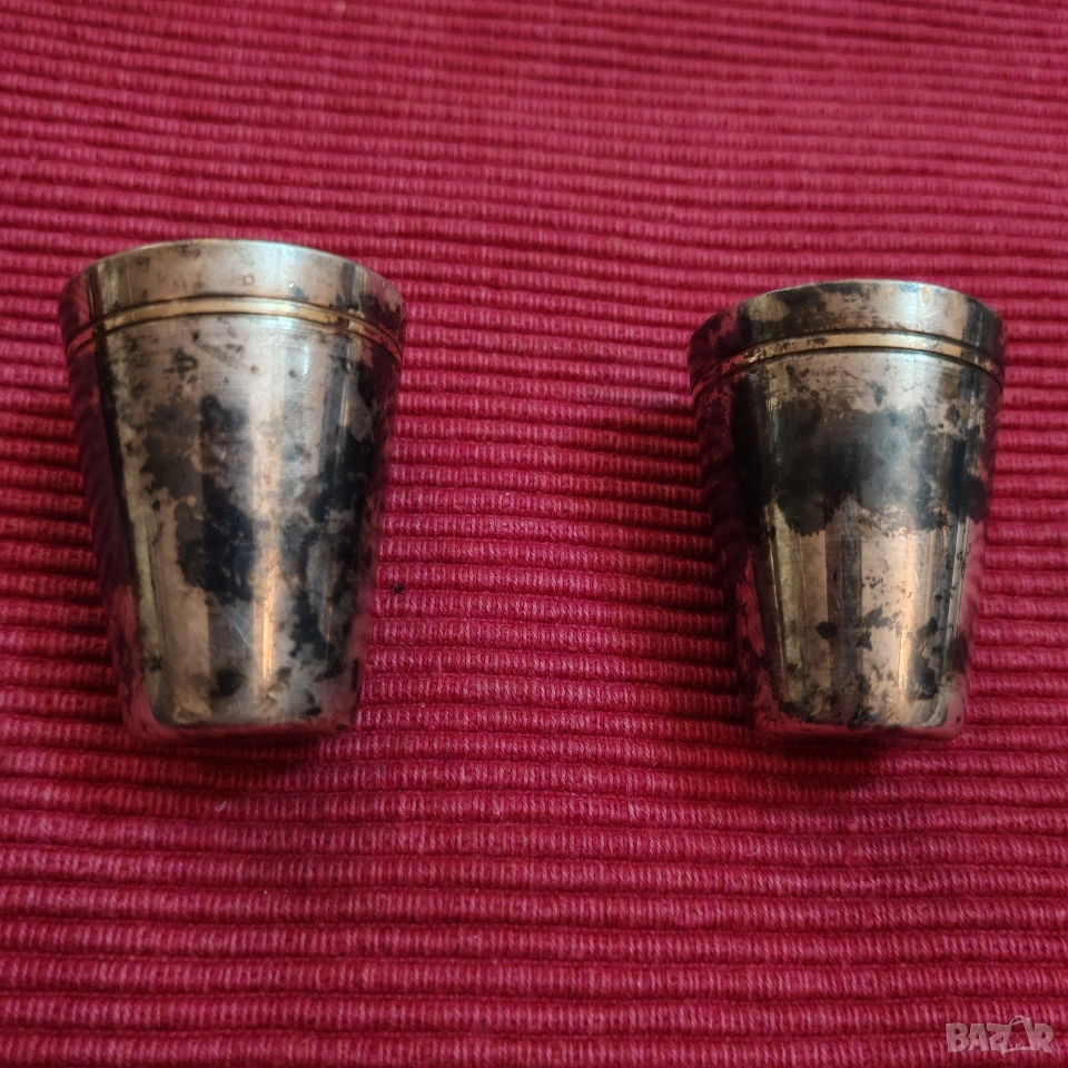Винтидж посребрени чашки 2 броя. , снимка 1