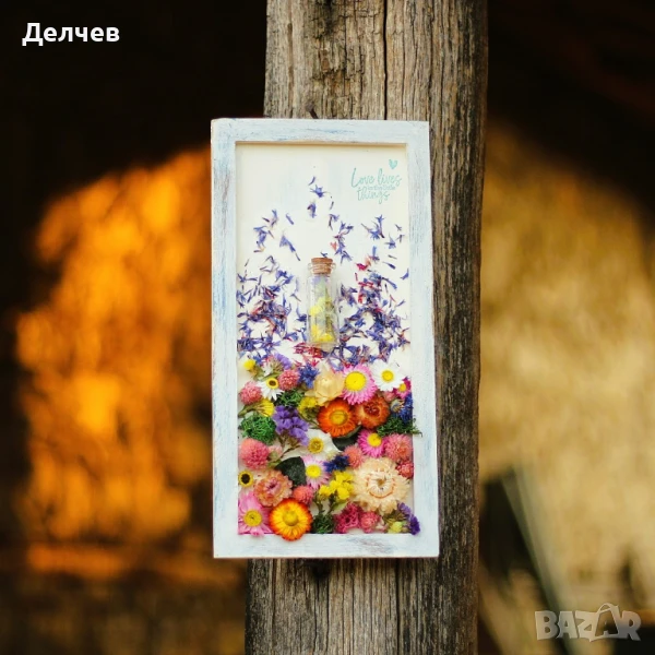 Пана и букети от сухи цветя, снимка 1