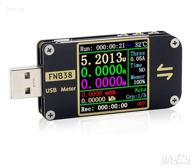 Професионален USB тестер  FNIRSI FNB38.  Българско упътване, снимка 1