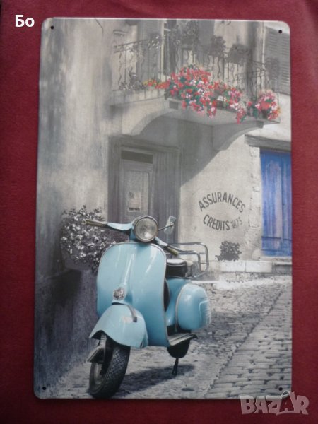 метална табела Vespa, снимка 1