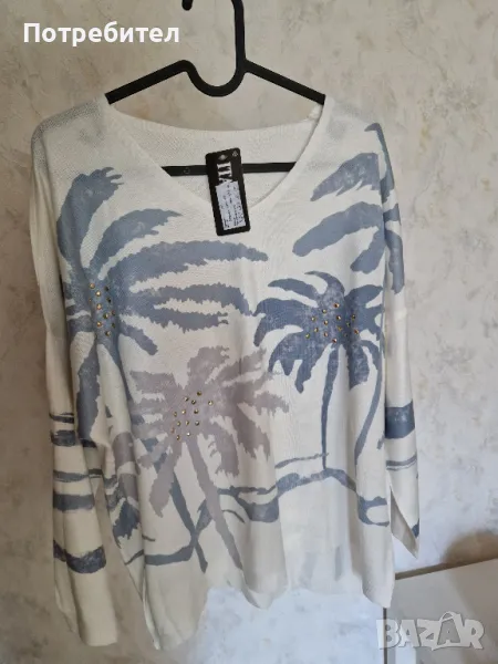 Нова Дамска блуза 70% Вискоза Made in Italy , снимка 1