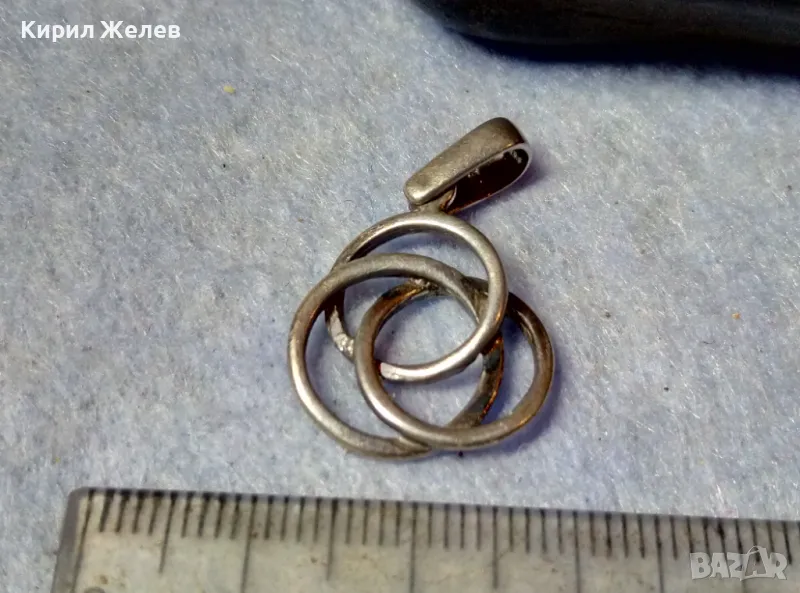 СТИЛЕН АЖУРЕН ВИНТИДЖ АРТ СТИЛ СРЕБЪРЕН МЕДАЛЬОН СРЕБРО 925 БИЖУ РЪЧНА ИЗРАБОТКА 49736, снимка 1