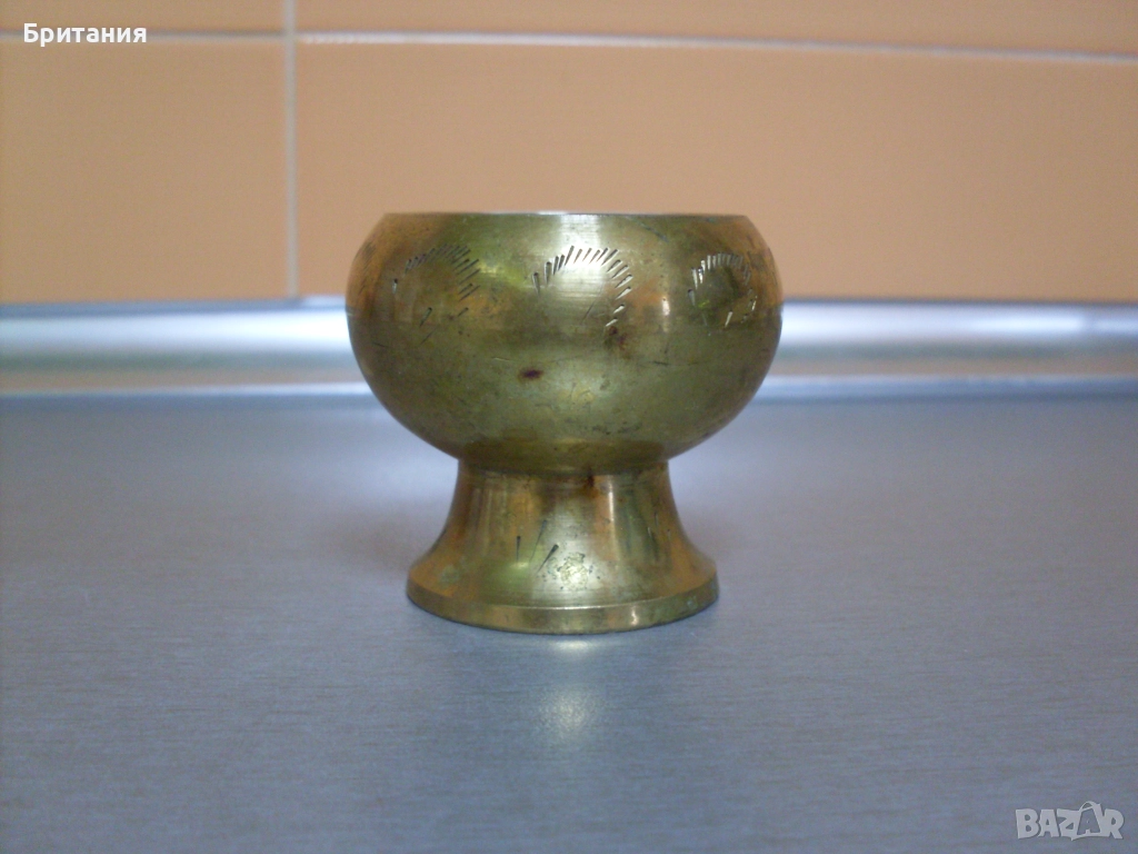 Бронзова свещник., снимка 1