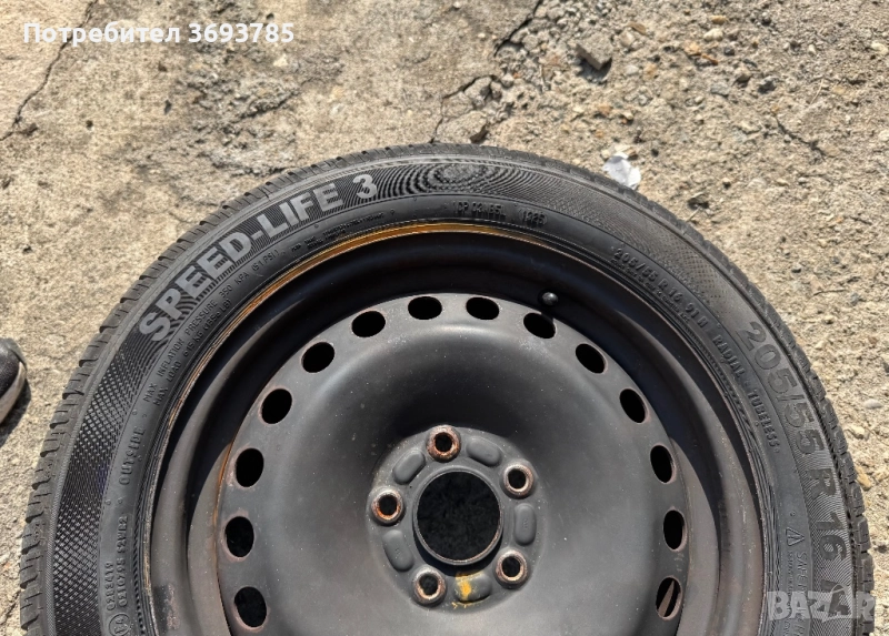 Метални джанти с гуми 205/55 16R, снимка 1