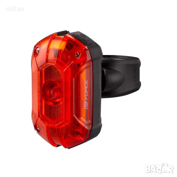 Задна светлина за велосипед FORCE RUBY2 25LM, 1x LED, USB, снимка 1