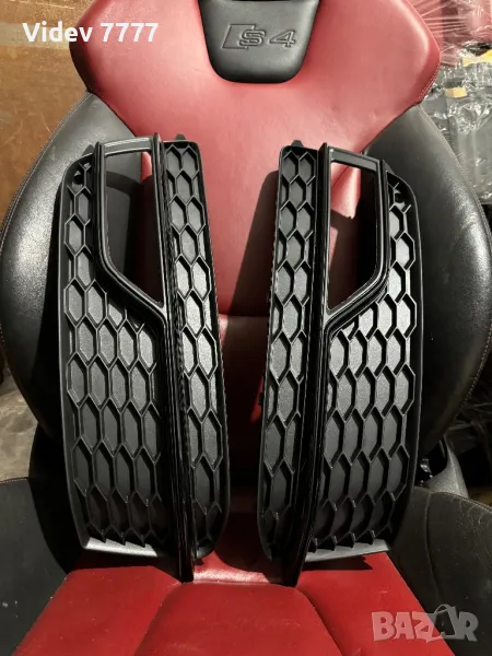 Чисто Нови Оригинални решетки на халогени Audi S5 / A5 S-line Facelift (2012-2016) Ауди С5 / А5 Фейс, снимка 1