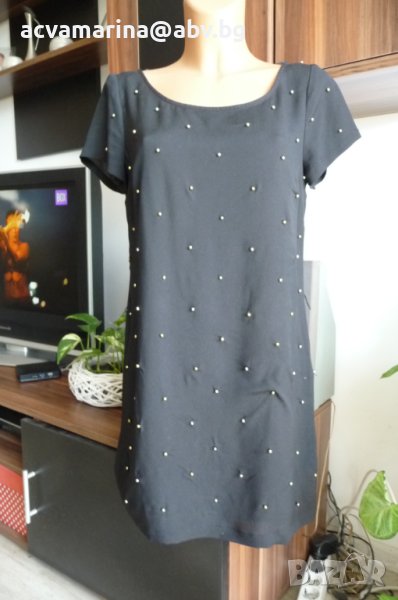 Черна рокля в свободен силует, снимка 1