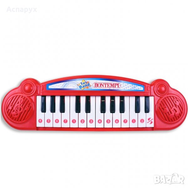 Детско пиано йоника с 24 клавиша - червена, снимка 1